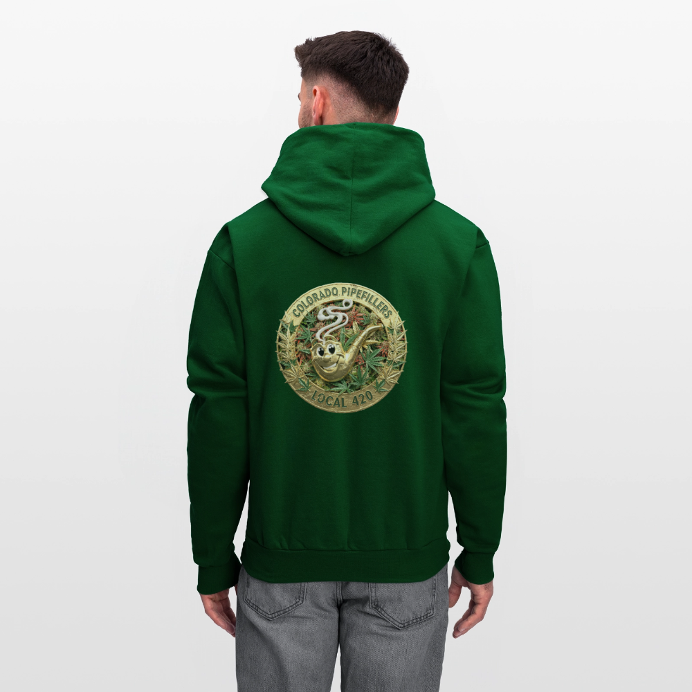 COLORADO PIPEFILLERS LOCAL 420 Men's Hoodie - forest green