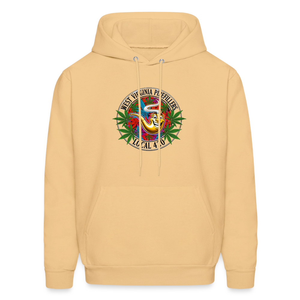 WEST VIRGINIA PIPEFILLERS LOCAL 420 F/B DESIGN  Men's  Hoodie - light gold 