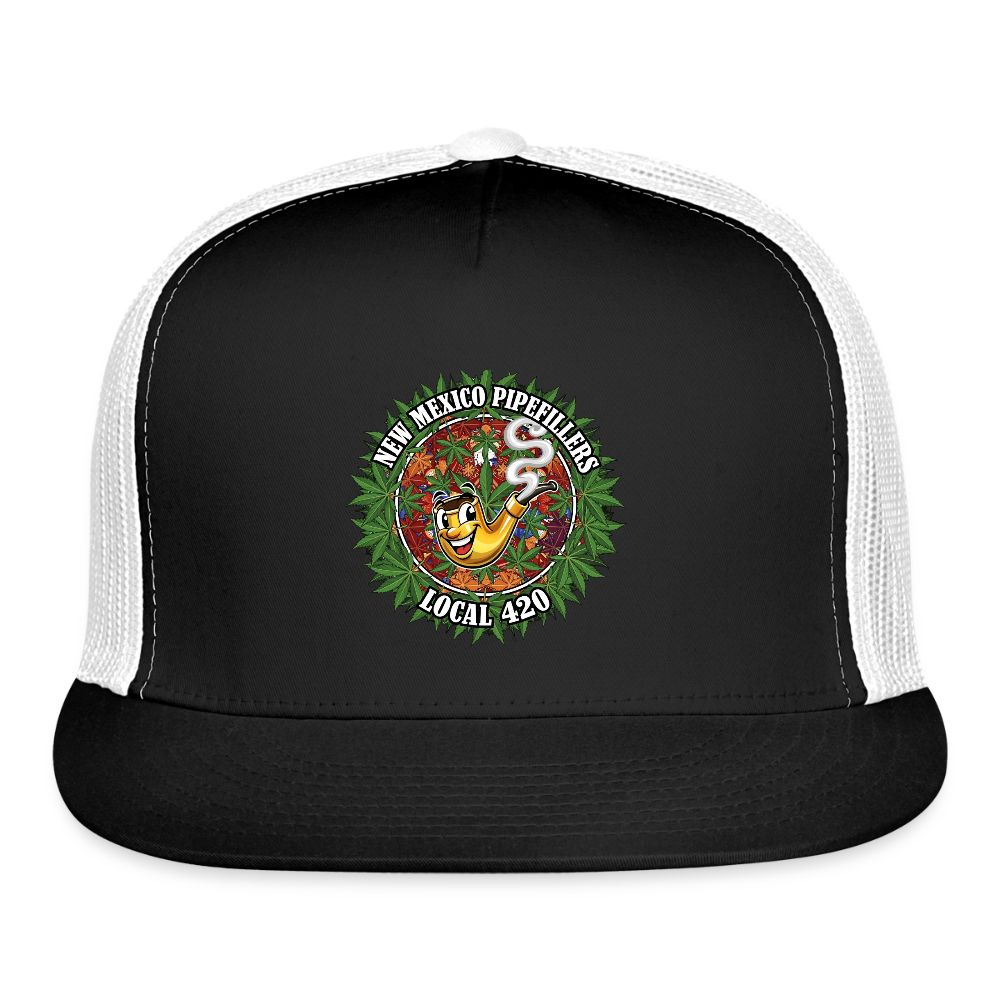 NEW MEXICO PIPEFILLERS LOCAL 420 Trucker Hat - black/white