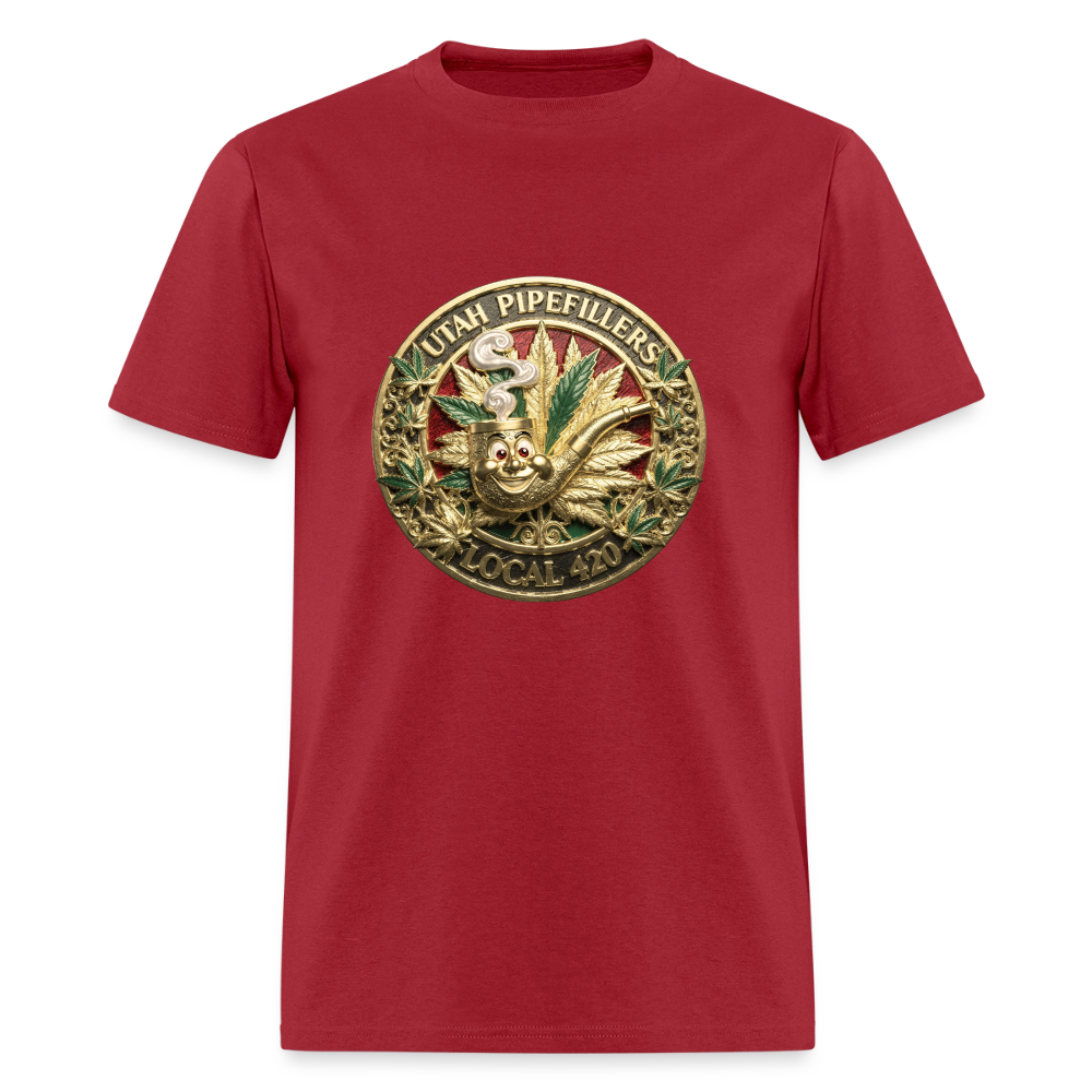 UTAH PIPEFILLERS LOCAL 420 Men's T-Shirt - true red