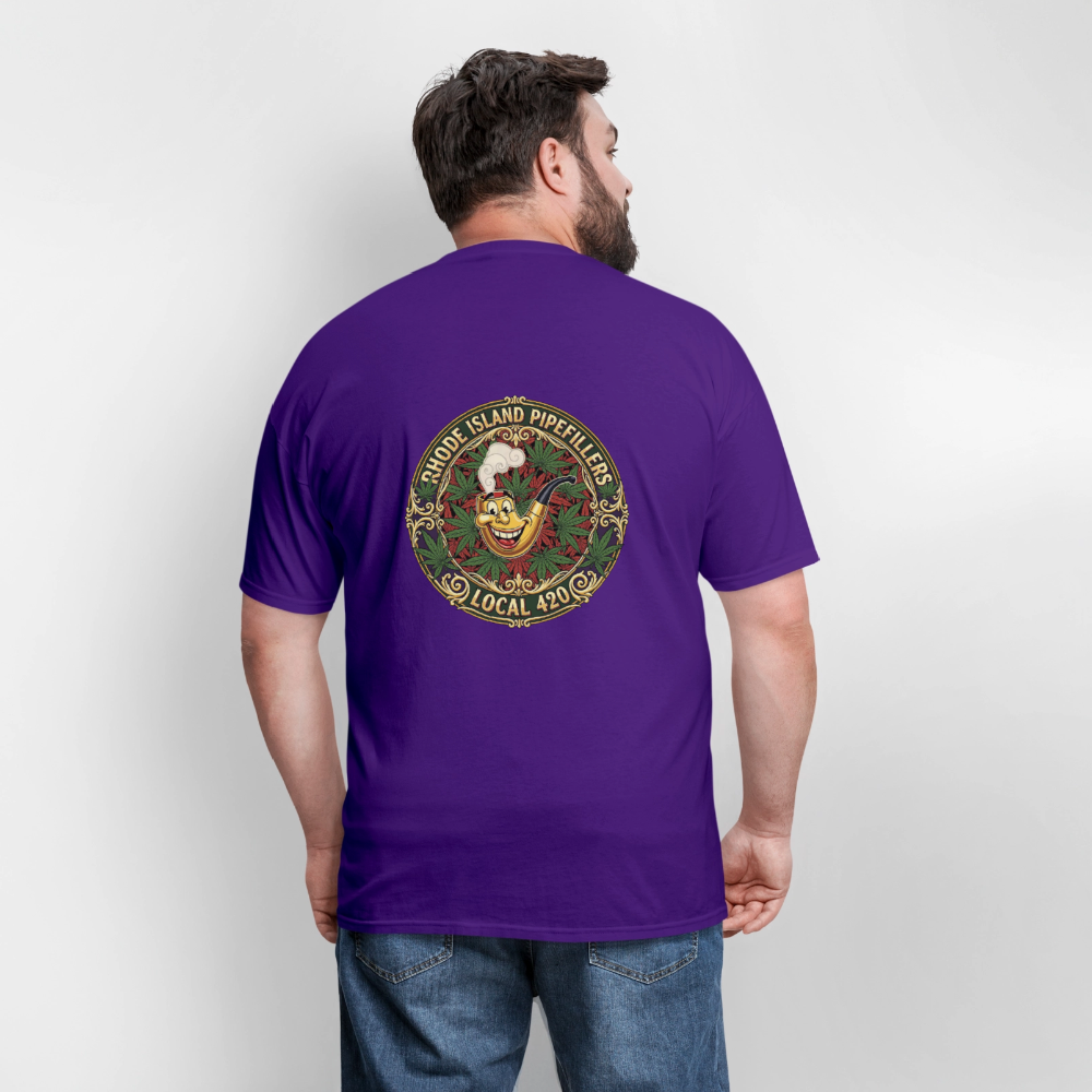 TEXAS PIPEFILLERS LOCAL 420 Men's T-Shirt - purple