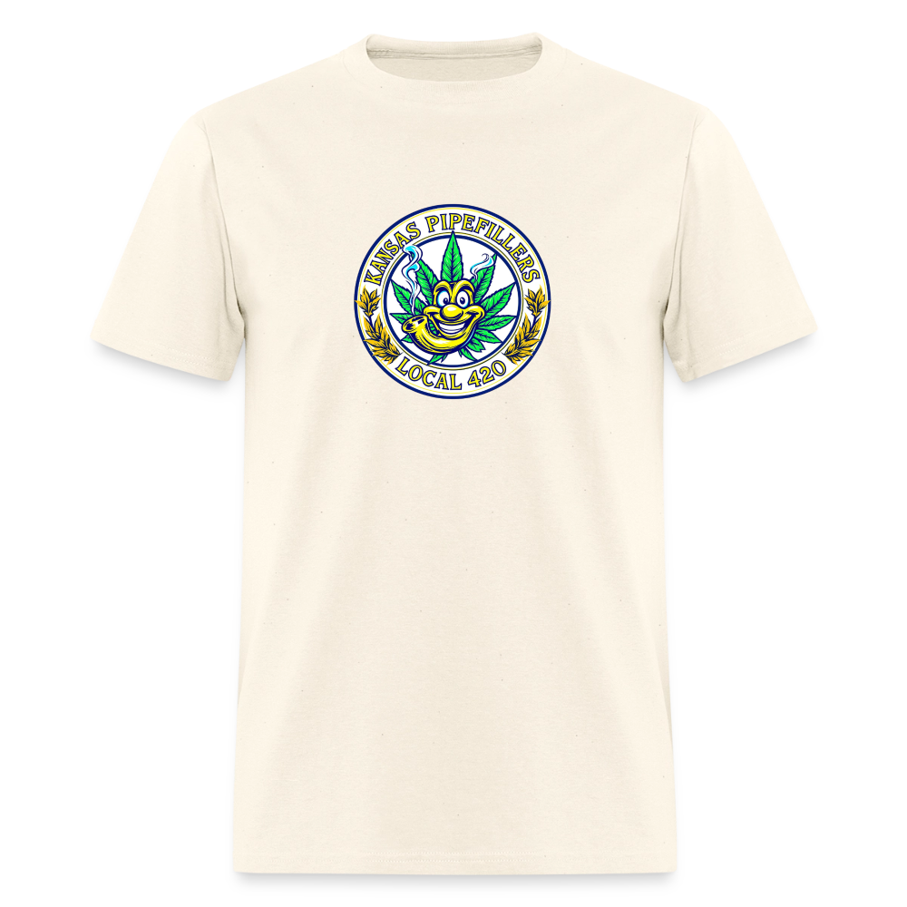 KANSAS PIPEFILLERS LOCAL 420 F/B DESIGNS Men's T-Shirt - sweet cream heather