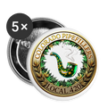 COLORADO PIPEFILLERS LOCAL 420 Union Buttons small 1'' (5-pack) 1 - white