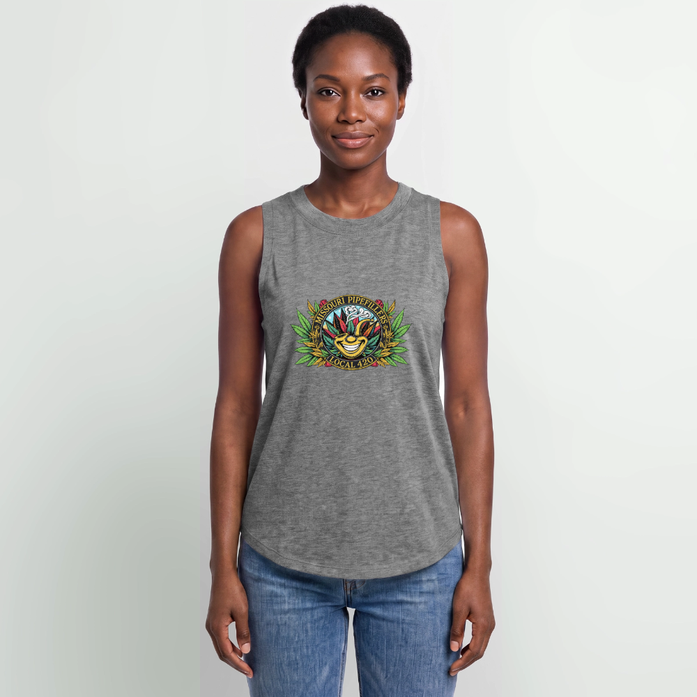 MISSOURI PIPEFILLERS LOCAL 420 Women's Relaxed Tank Top - granite heather 
