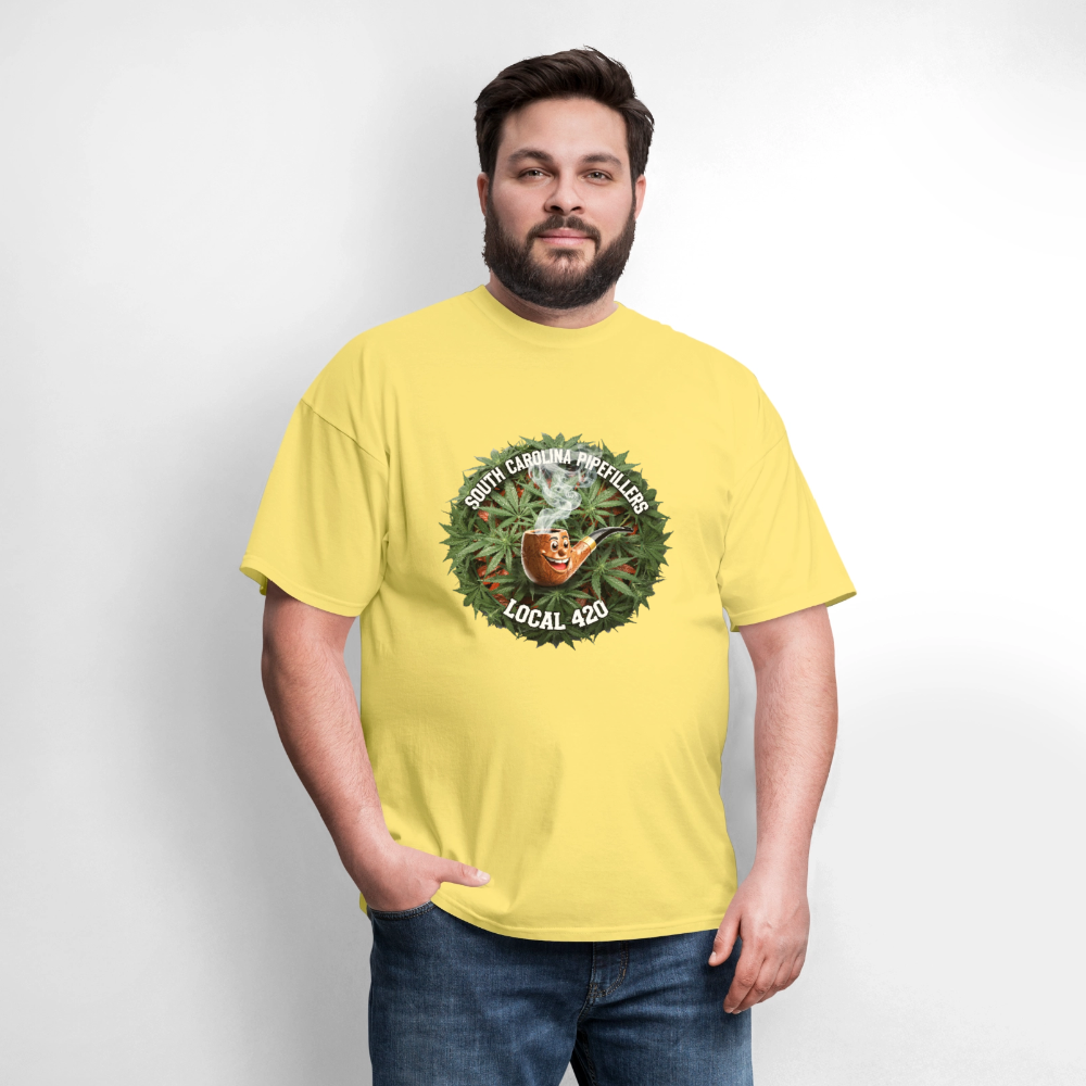 SOUTH CAROLINA PIPEFILLERS LOCAL 420 Men's T-Shirt - cornsilk