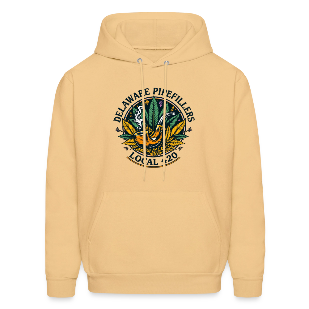 DELAWARE PIPEFILLERS LOCAL 420 Men's Hoodie - light gold 