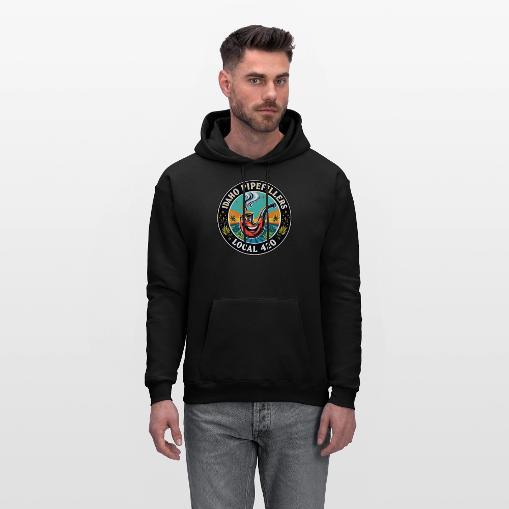 IDAHO PIPEFILLERS LOCAL 420 F/B DESIGN Men's Hoodie - black