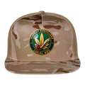 VERMONT PIPEFILLERS LOCAL 420 2 EMBLEM Men's CAMO Trucker Hat - MultiCam\tan