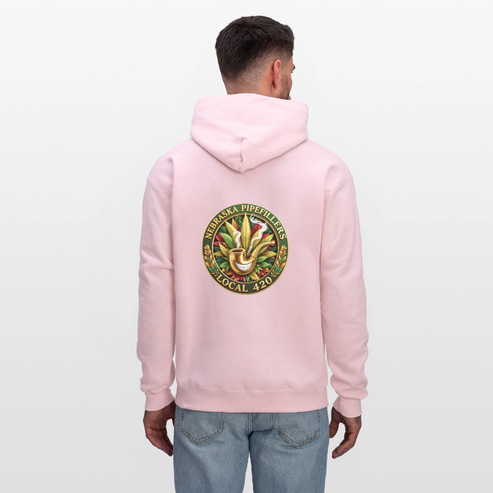 NEBRASKA PIPEFILLERS LOCAL 420 F/B DESIGNS Men's Hoodie - pale pink