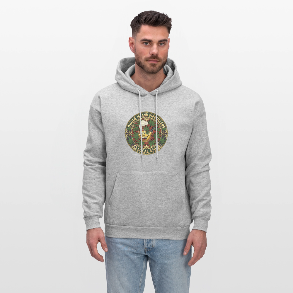 RHODE ISLAND PIPEFILLERS LOCAL 420 Men's Hoodie - heather gray