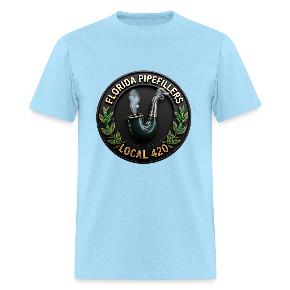 FLORIDA PIPEFILLERS LOCAL 420 F/B DESIGN Men's T-Shirt - powder blue