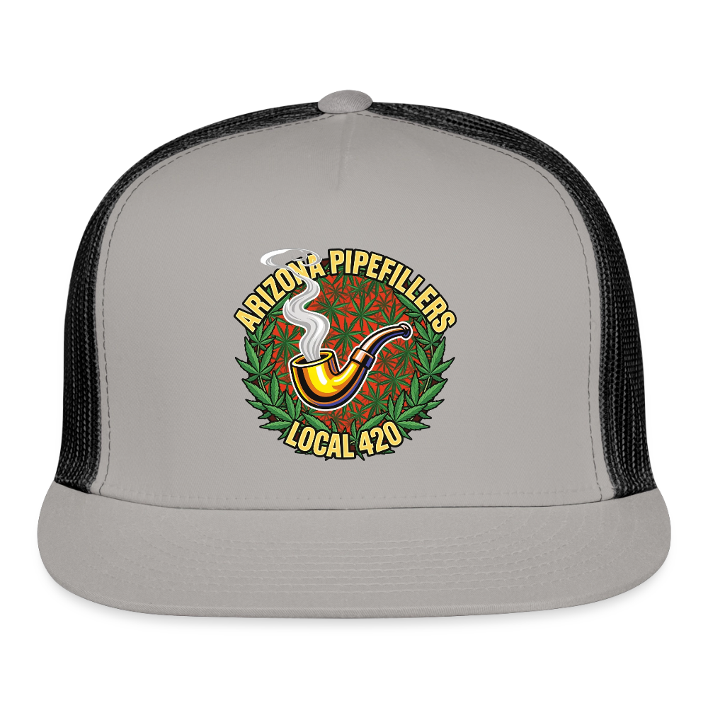 ARIZONA PIPEFILLERS LOCAL 420 Trucker Hat - gray/black