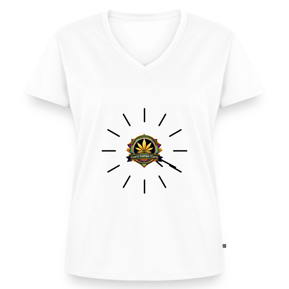 Women's Premium Organic V-Neck T-shirt - white