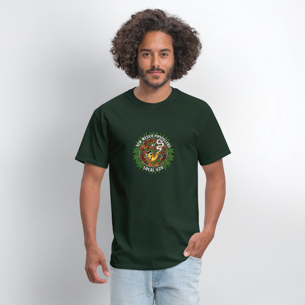 NEW MEXICO PIPEFILLERS LOCAL 420 MEN'S T-Shirt - forest green