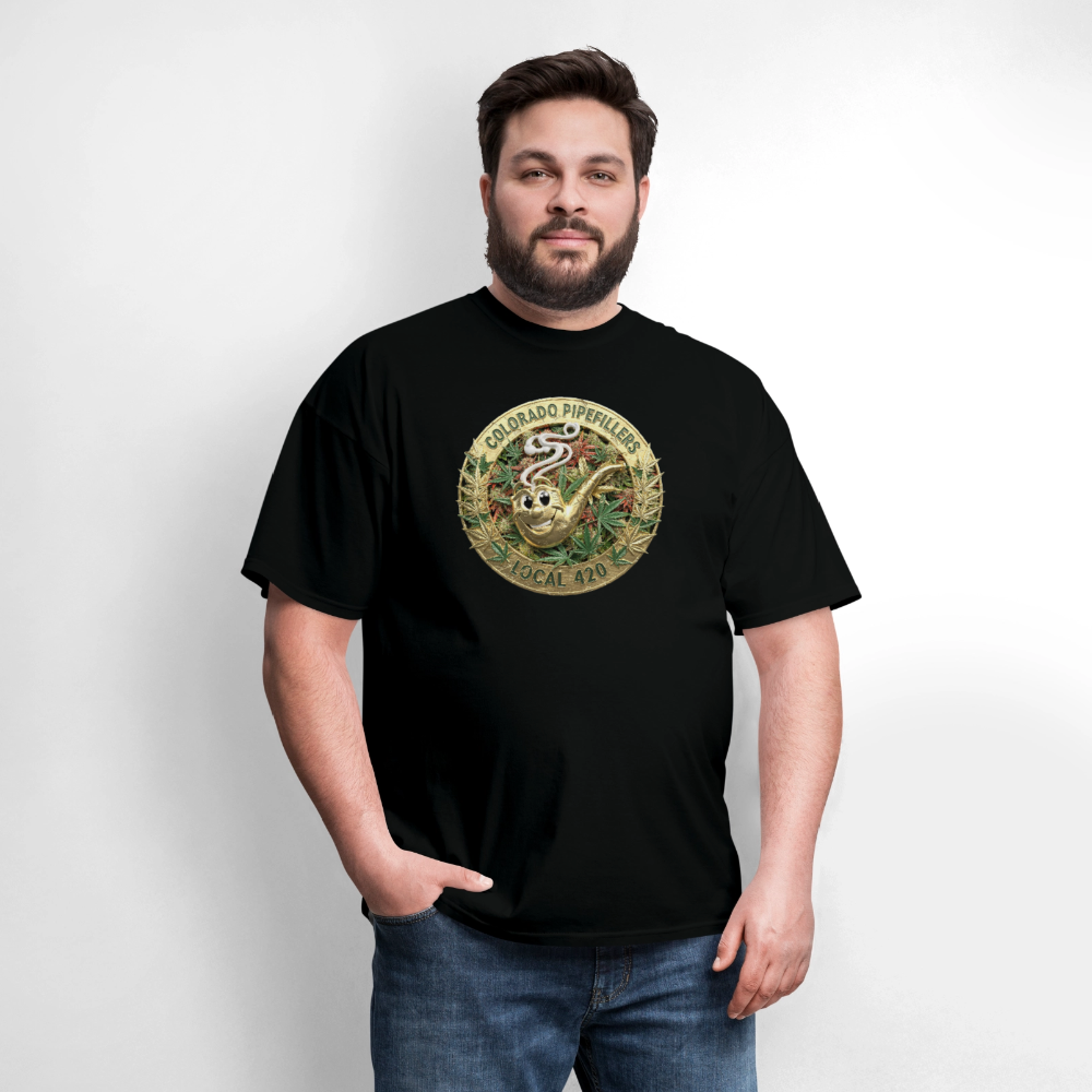 COLORADO PIPEFILLERS LOCAL 420 Men's T-Shirt - black