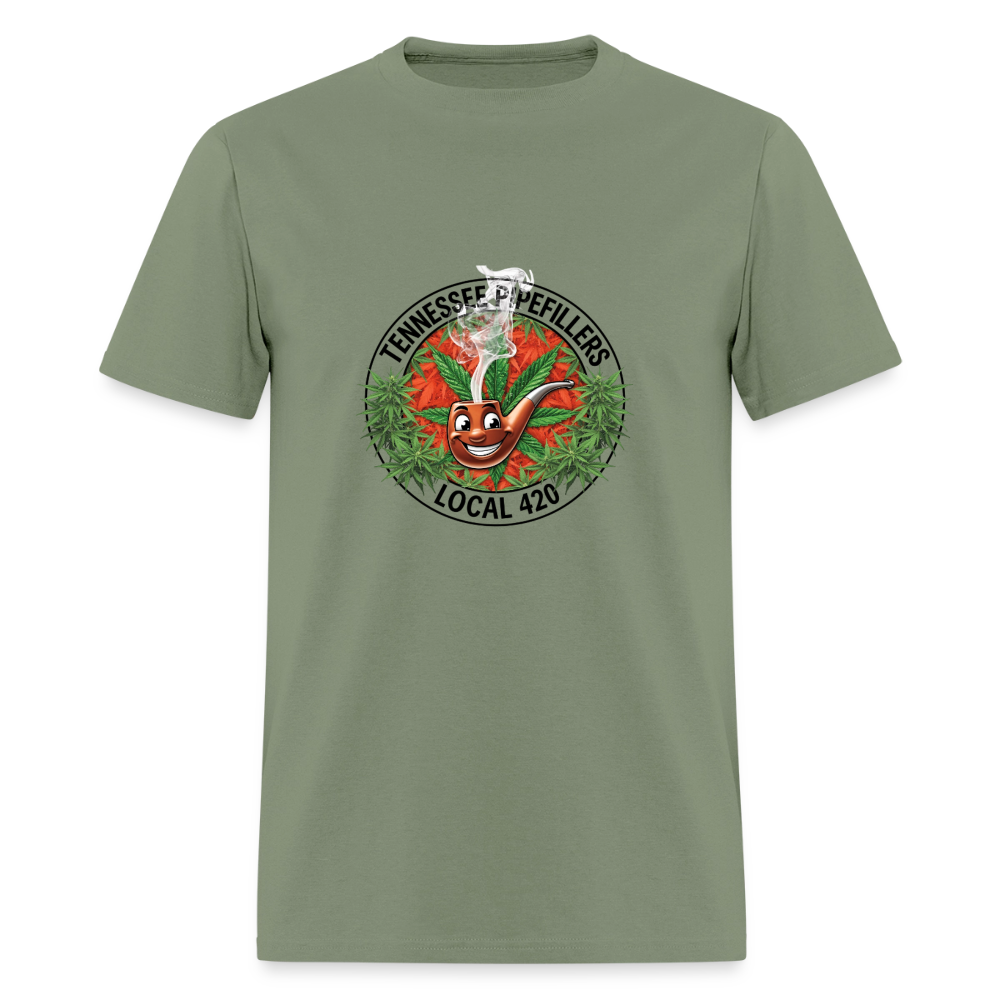 TENNESSEE PIPEFILLERS LOCAL 420 Men's T-Shirt - military green