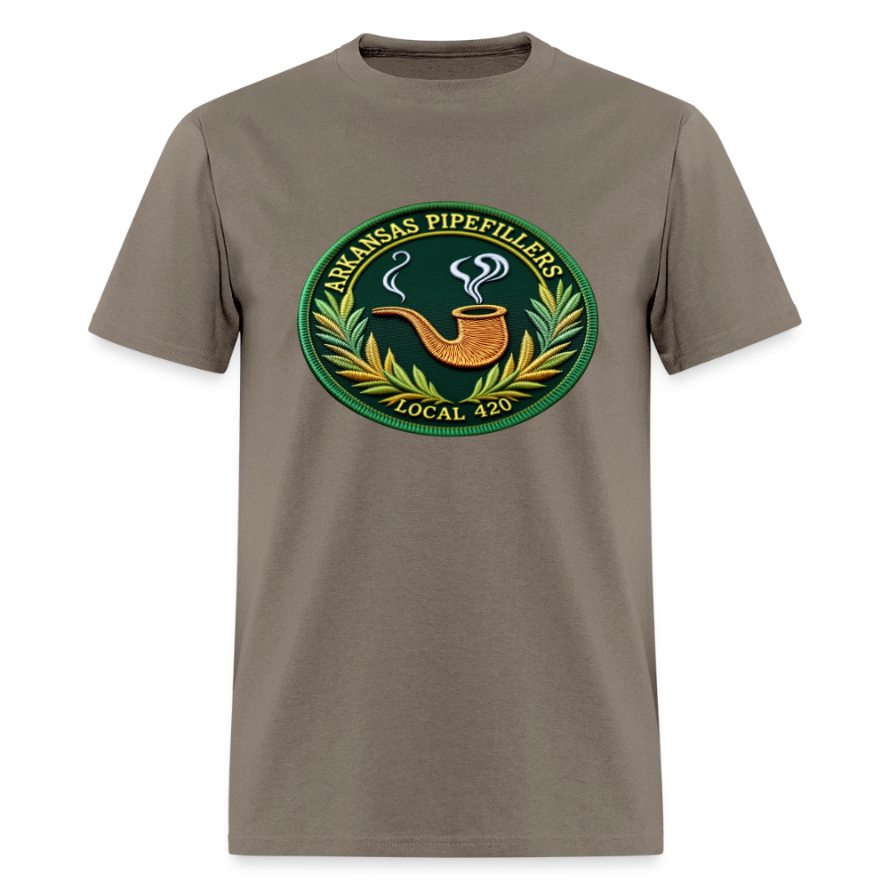 ARKANSAS PIPEFILLERS LOCAL 420 Men's T-Shirt - safari