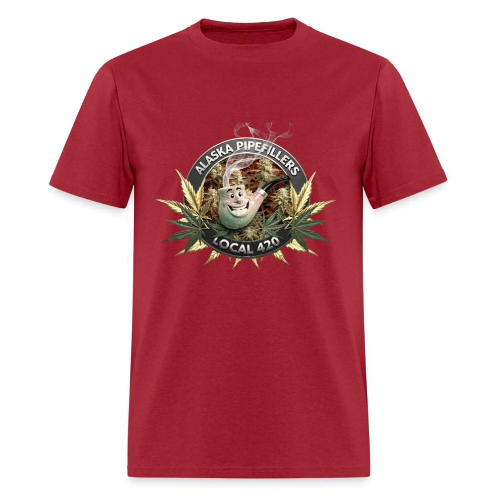 ALASKA PIPEFILLERS LOCAL 420 F/B DESIGN Men's T-Shirt - true red