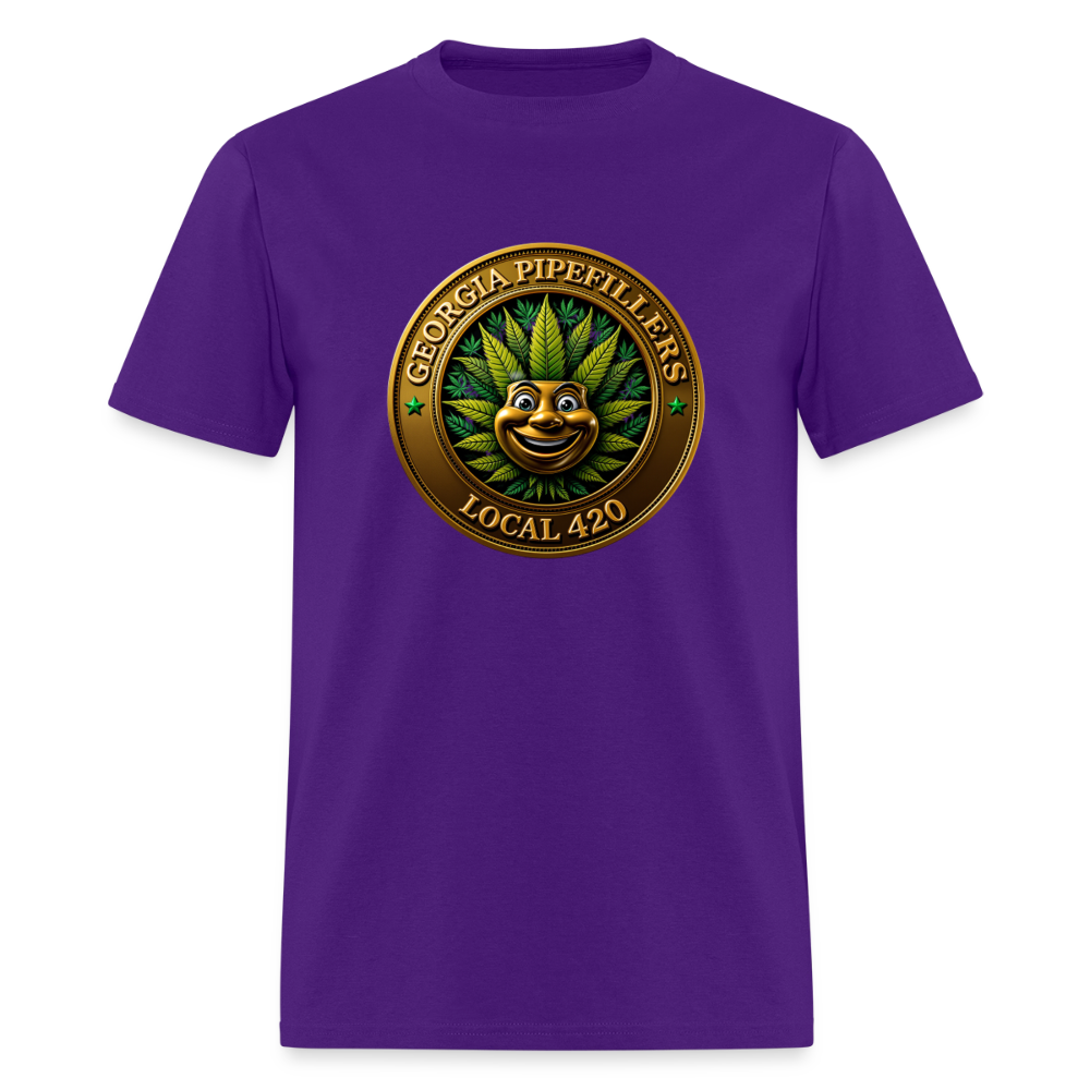 GEORGIA PIPEFILLERS LOCAL 420 Men's T-Shirt - purple
