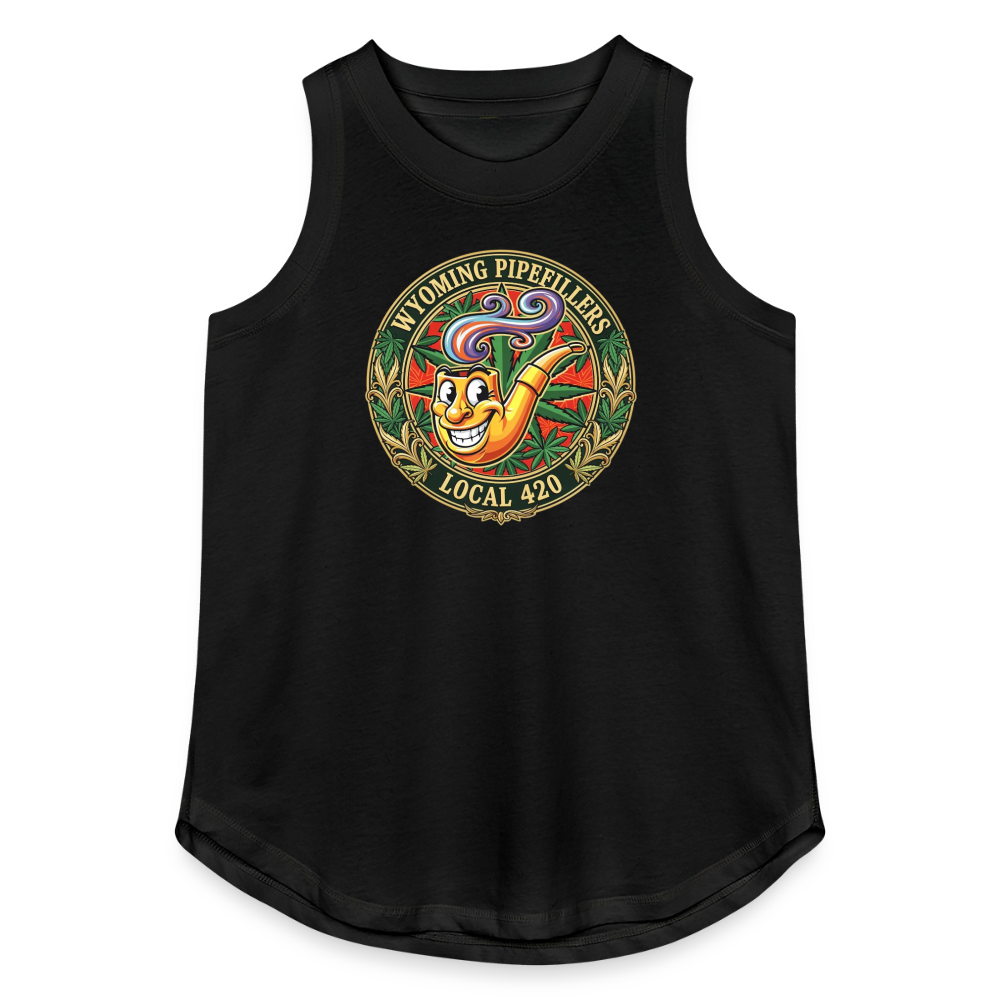 WYOMING PIPEFILLERS LOCAL 420 Women's Relaxed Tank Top - black