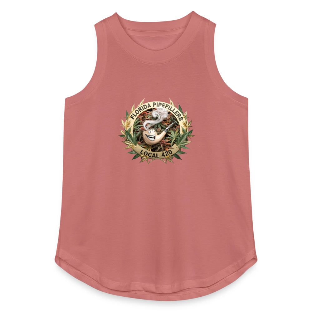 FLORIDA PIPEFILLERS LOCAL 420 Women's Relaxed Tank Top - mauve