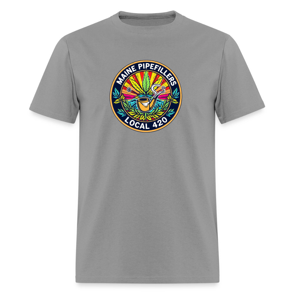 MAINE PIPEFILLERS LOCAL 420 2 EMBLEM Men's T-Shirt - rock