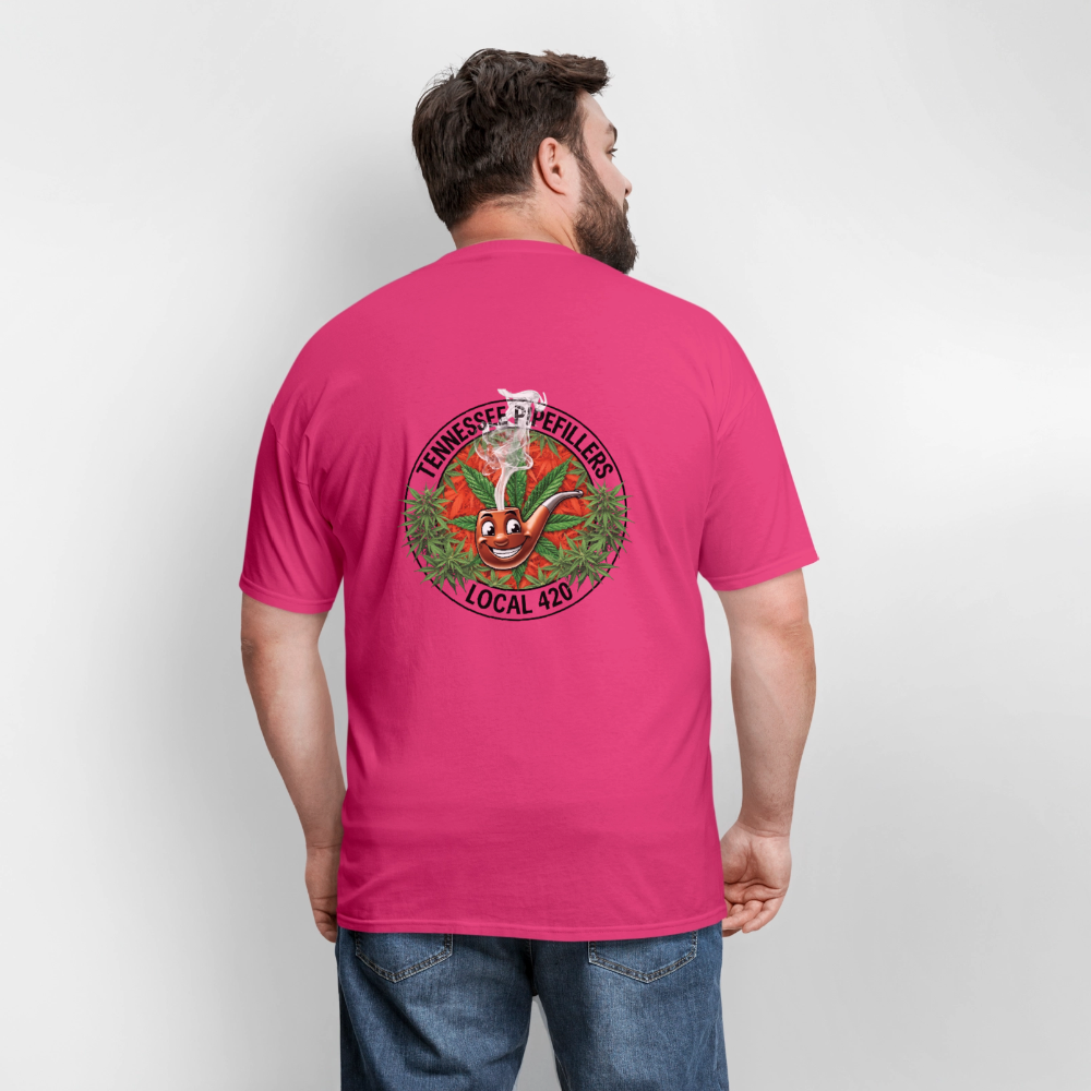 TENNESSEE PIPEFILLERS LOCAL 420 Men's T-Shirt - fuchsia