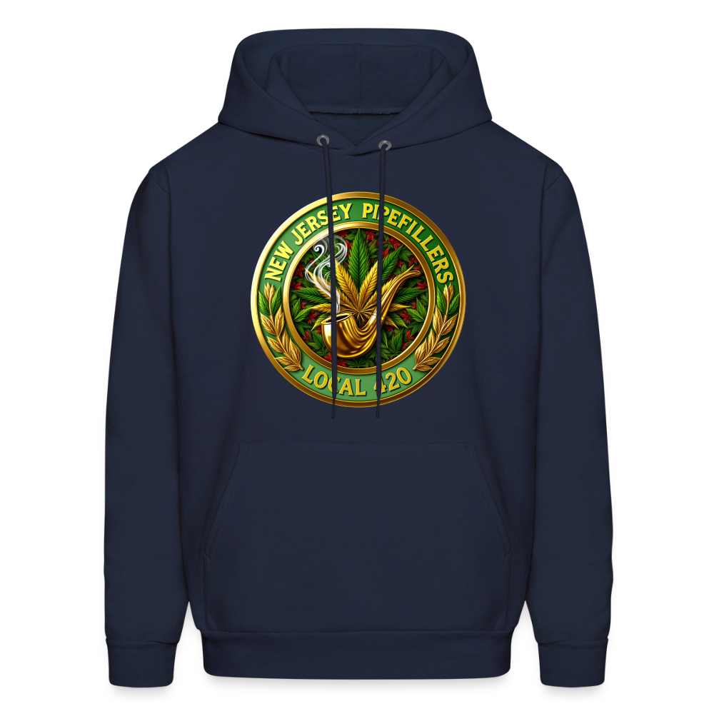 NEW JERSEY PIPEFILLERS LOCAL 420 Men's Hoodie - navy