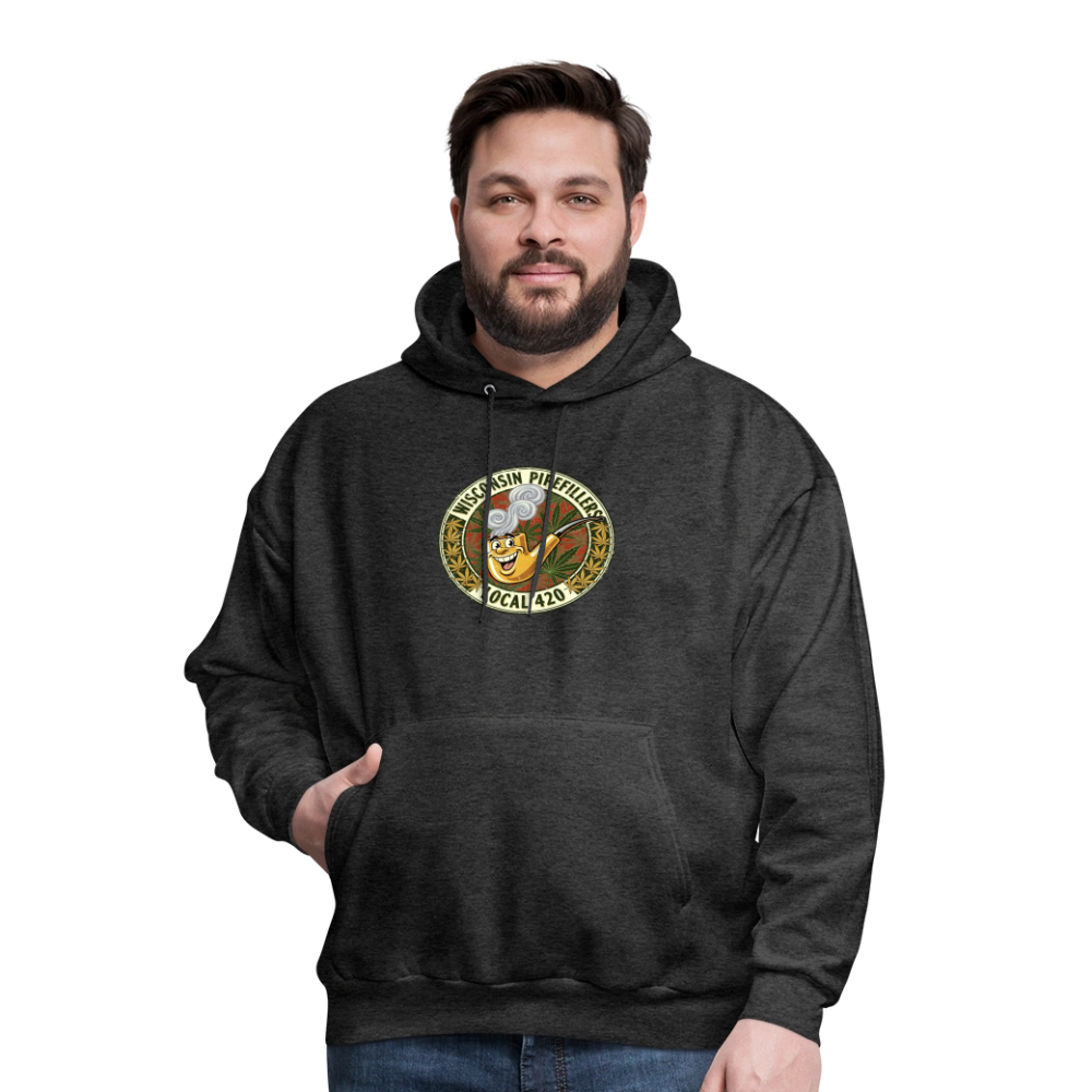 WISCONSIN PIPEFILLERS LOCL 420 Men's Hoodie - charcoal grey