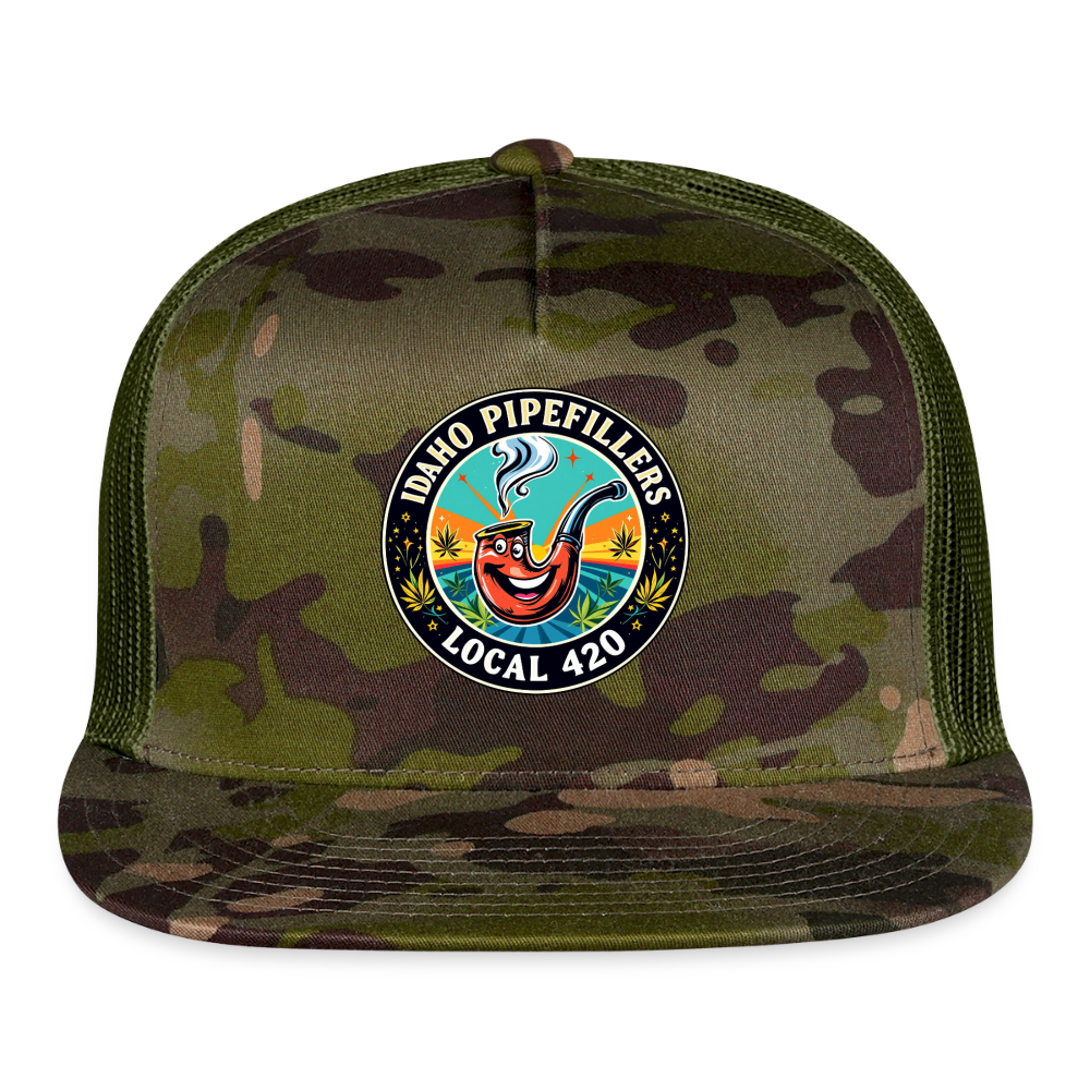 IDAHO PIPEFILLERS LOCAL 420 Trucker Hat - MultiCam\green
