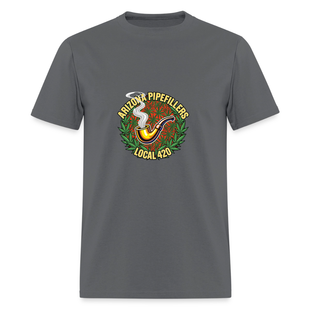 ARIZONA PIPEFILLERS LOCAL 420  F/B DESIGN Men's T-Shirt - charcoal