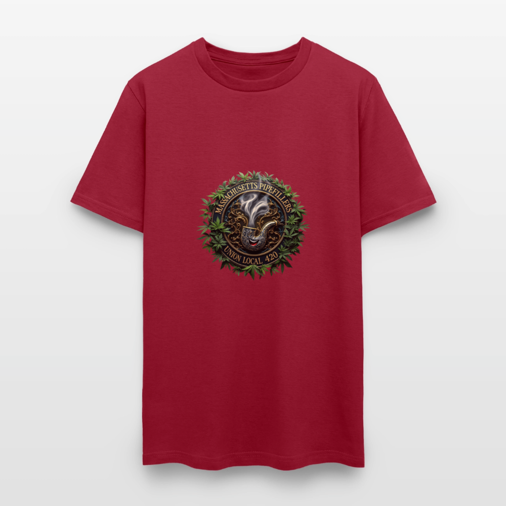 MASSACHUSETTS PIPEFILLERS UNION LOCAL 420 Men's T-Shirt - dark red
