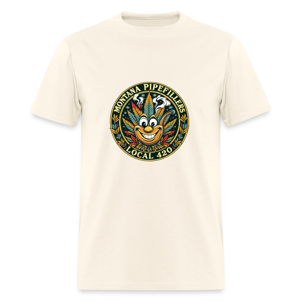 MONTANA PIPEFILLERS LOCAL 420 Men's T-Shirt - sweet cream heather