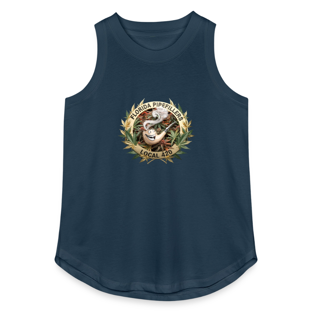 FLORIDA PIPEFILLERS LOCAL 420 Women's Relaxed Tank Top - denim