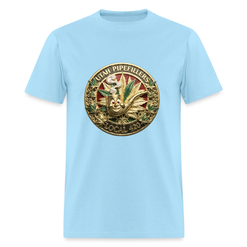 UTAH PIPEFILLERS LOCAL 420 Men's T-Shirt - powder blue