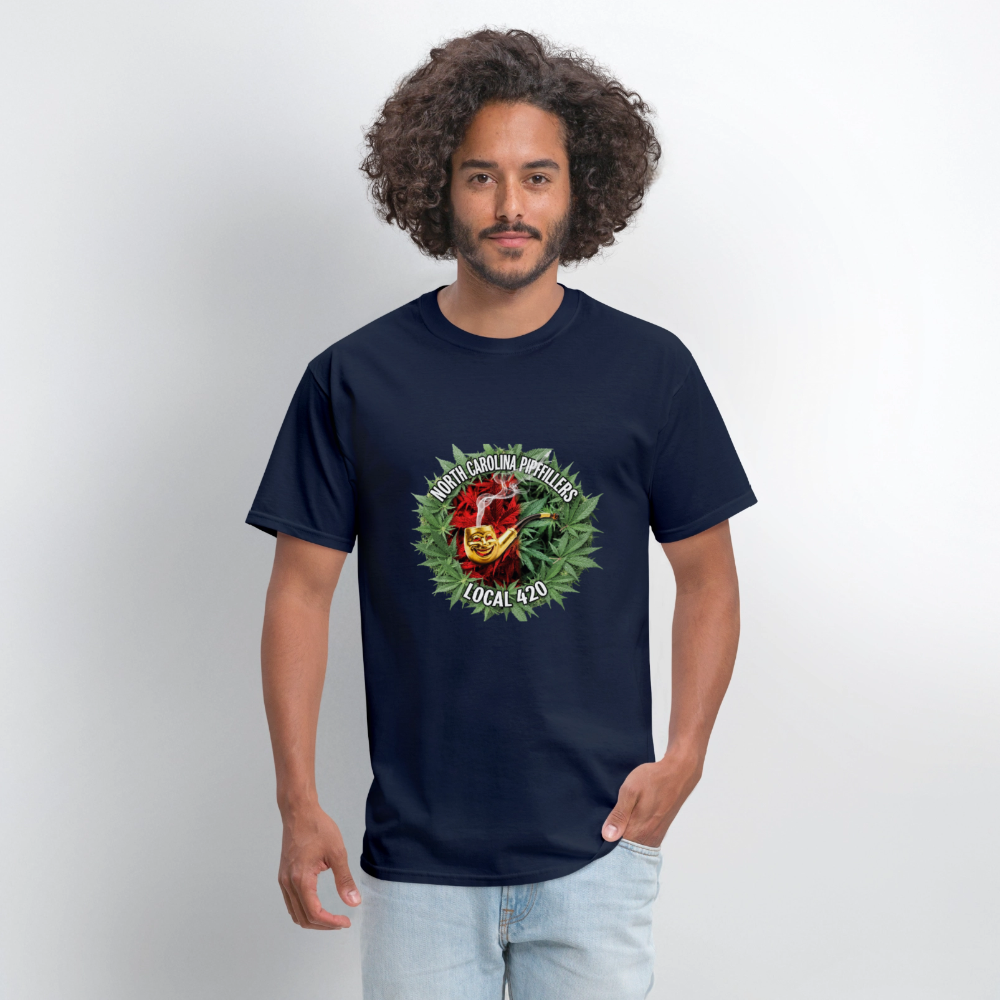 NORTH CAROLINA PIPEFILLERS LOCAL 420 Men's T-Shirt - navy