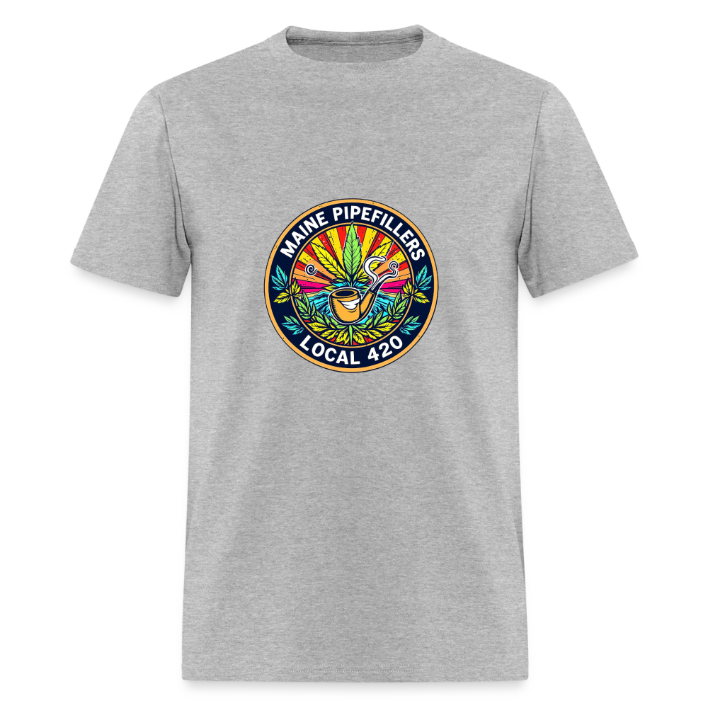 MAINE PIPEFILLERS LOCAL 420 Men's T-Shirt - heather gray