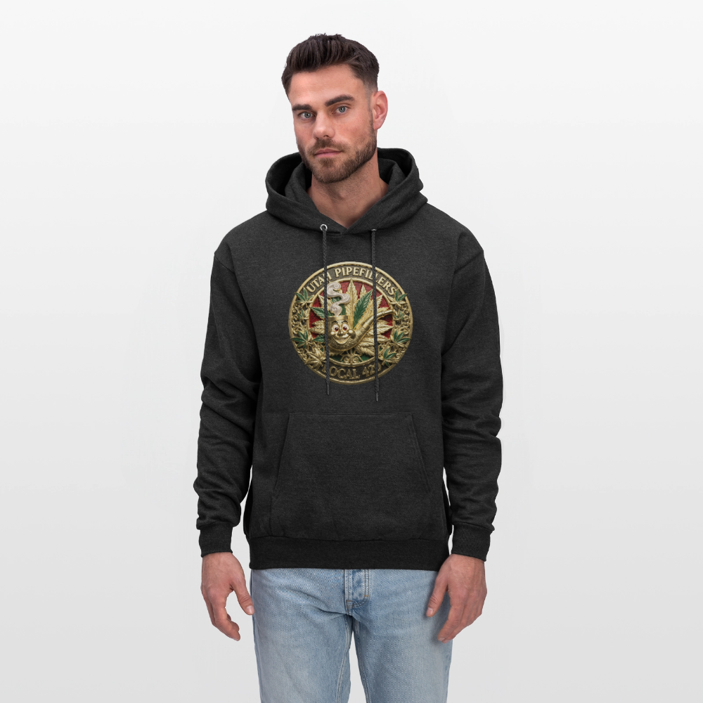 UTAH PIPEFILLERS LOCAL 420 F/B DESIGN Men's Hoodie - charcoal grey