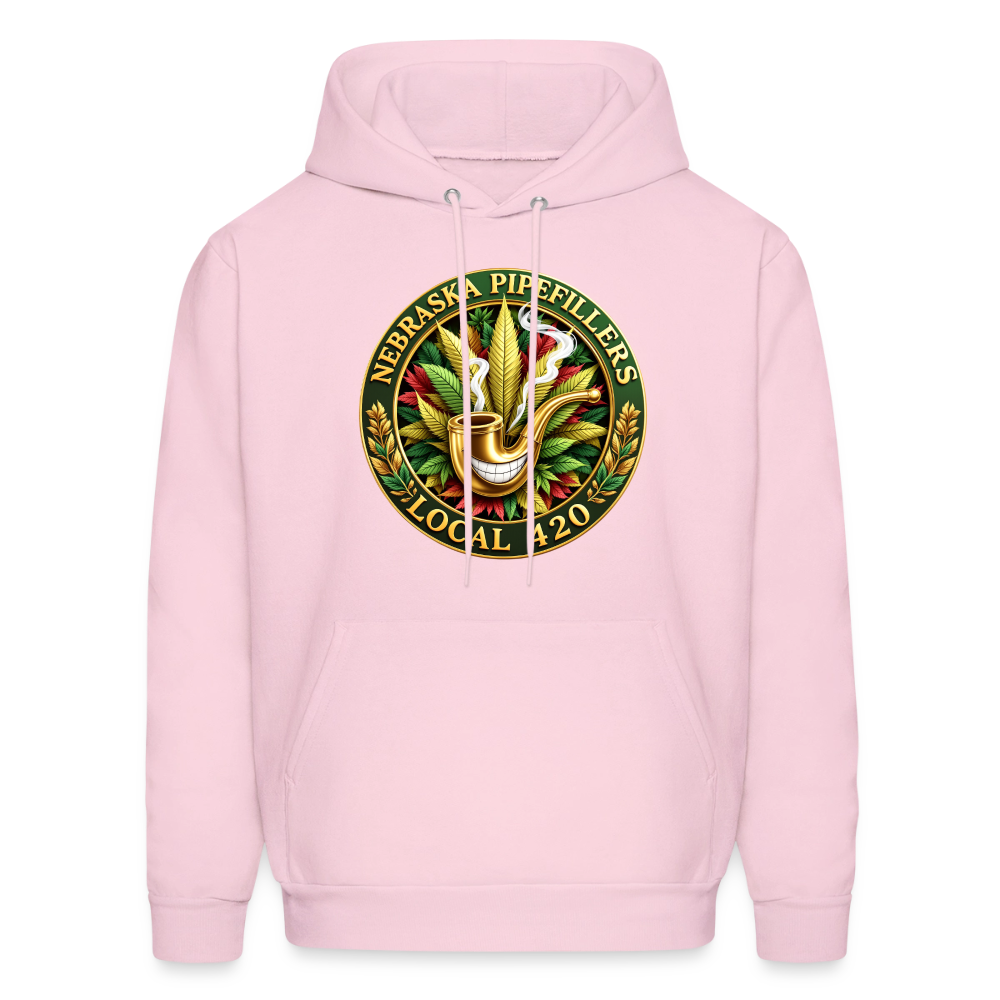 NEBRASKA PIPEFILLERS LOCAL 420 F/B DESIGNS Men's Hoodie - pale pink