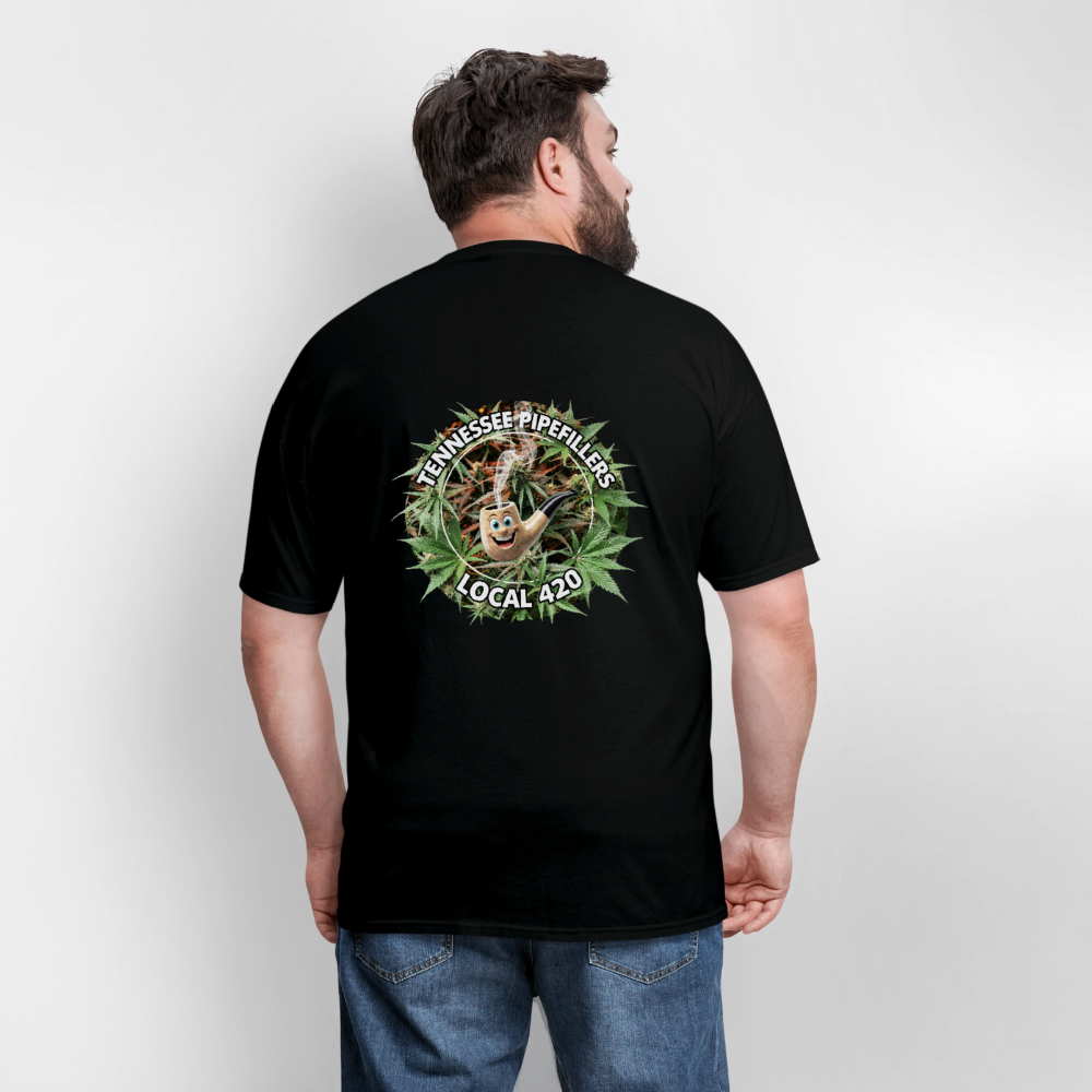TENNESSEE PIPEFILLERS LOCAL 420 F/B DESIGN Men's T-Shirt - black