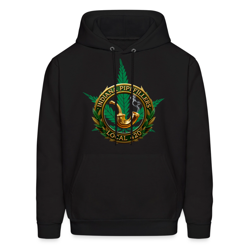 INDIANA PIPEFILLERS LOCAL 420 Men's Hoodie - black