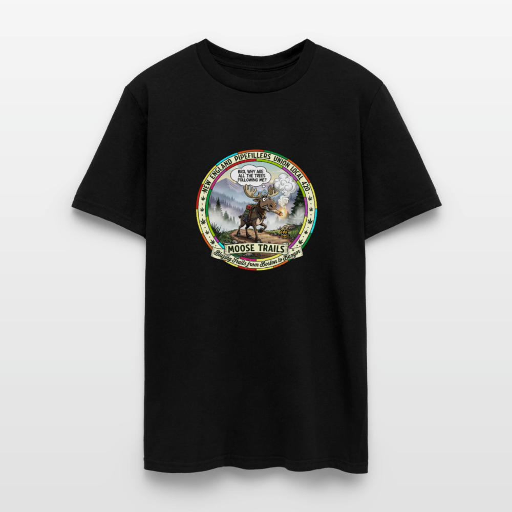 NEW ENGLAND PIPEFILLERS UNION LOCAL 420 "BRO" Soft Cotton Tee - black