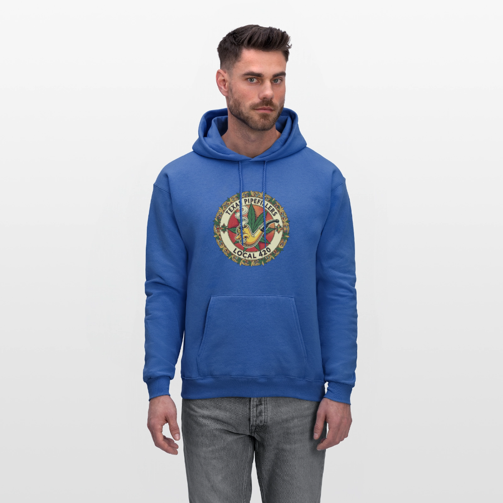 TEXAS PIPEFILLERS LOCAL 420  Men's Hoodie Hoodie - royal blue
