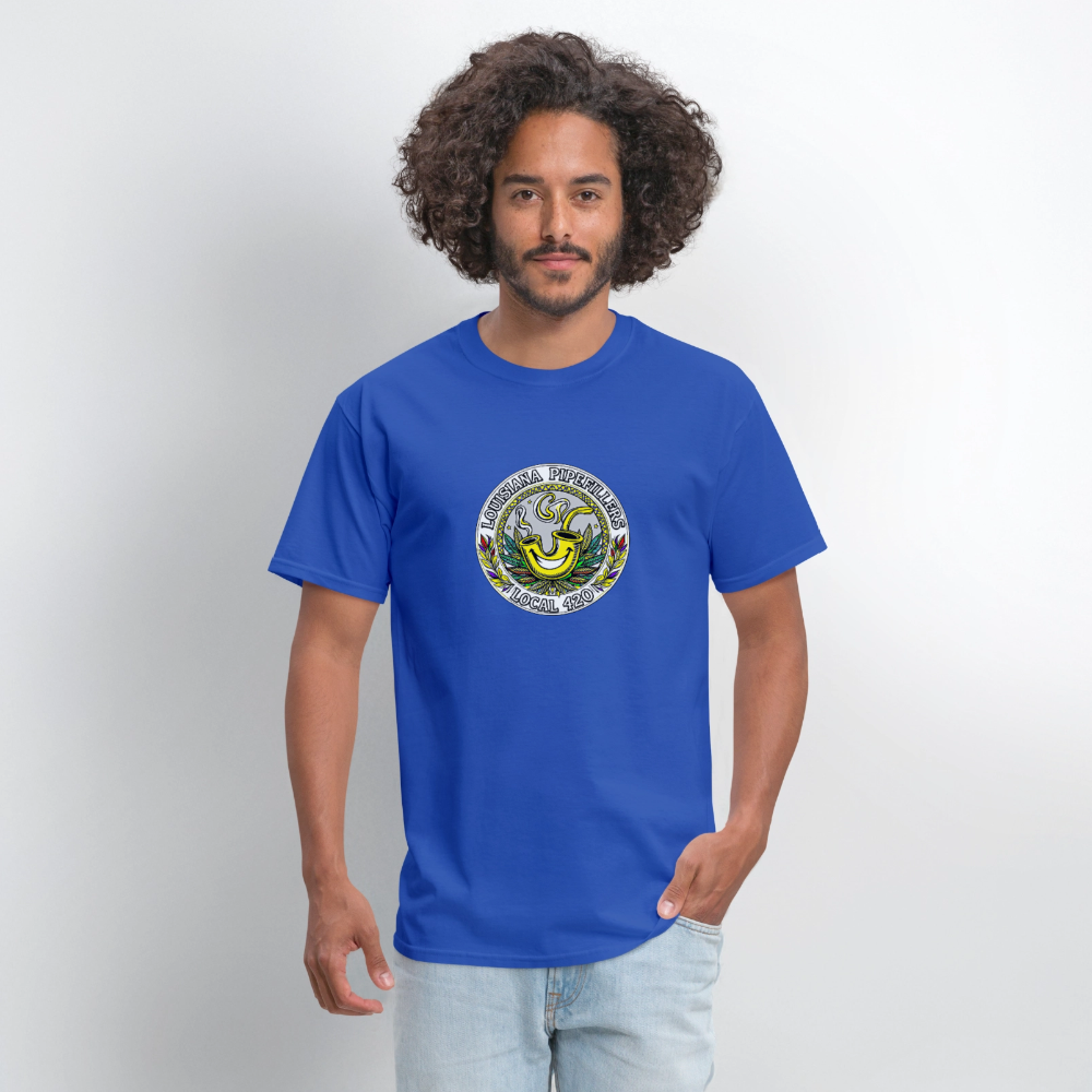 LOUISIANA PIPEFILLERS LOCAL 420 Men's T-Shirt - royal blue