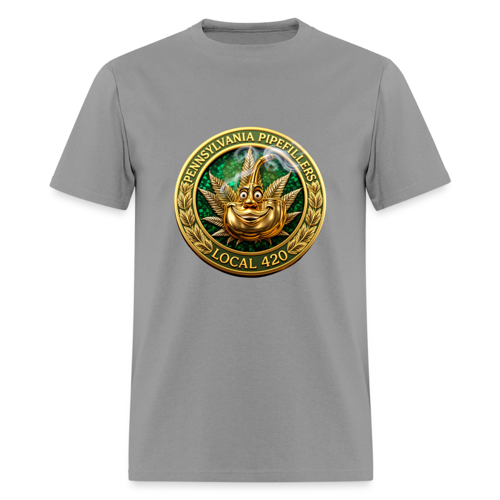 PENNSYLVANIA PIPEFILLERS LOCAL 420 F/B DESIGNS Men's T-Shirt - rock