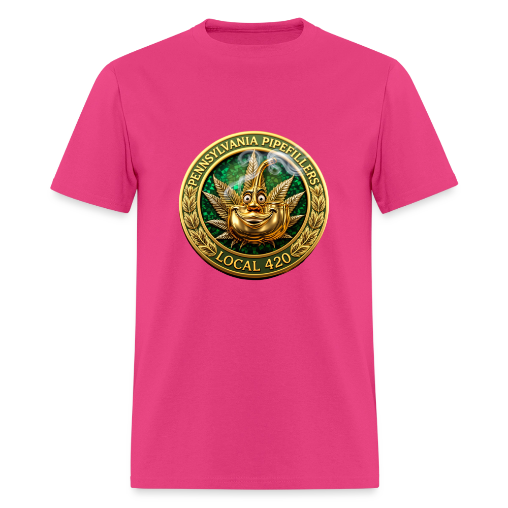 PENNSYLVANIA  PIPEFILLERS LOCAL 420 Men's T-Shirt - fuchsia