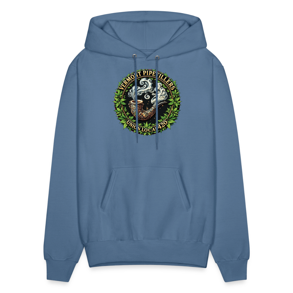 VERMONT PIPEFILLERS LOCAL 420 Men's Hoodie - denim blue