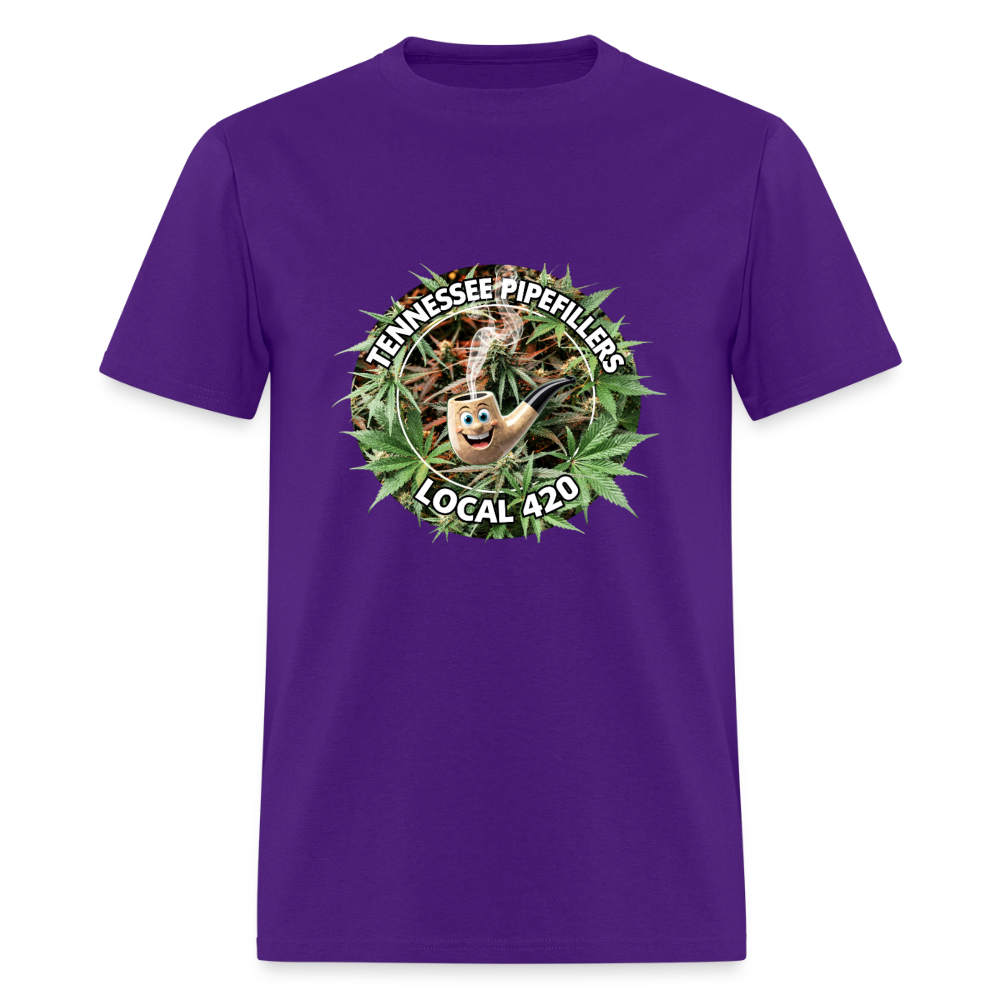 TENNESSEE PIPEFILLERS LOCAL 420 Men's T-Shirt - purple