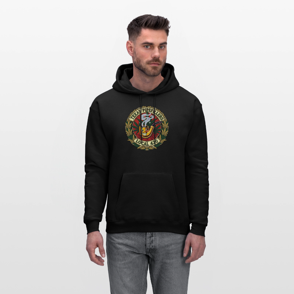 TEXAS PIPEFILLERS LOCAL 420 F.B DESIGN Men's Hoodie - black