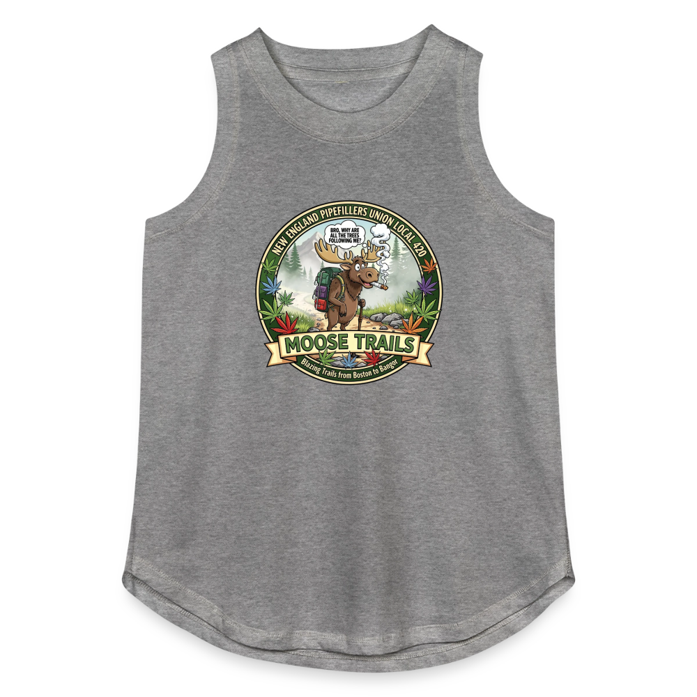 NEW ENGLAND PIPEFILLERS UNIONLOCAL 420 Women's Relaxed Tank Top - granite heather 